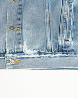Vintage, Wrangler, Denim, Jacket, The Real Deal, size double extra large, colour Blue, newtown, sydney, australia, thrift store, opshop, preloved, secondhand, sustainable, retro, antique, 70s, 80s, 90s, 2000s, 00s, fashion, clothing, streetwear, trendy, garment, style, boutique, store, shop, archive, sale, cheap, best, top, Jackets