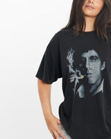 Vintage, Scarface, Movie, Tee, The Real Deal, size small, colour Black, newtown, sydney, australia, thrift store, opshop, preloved, secondhand, sustainable, retro, antique, 70s, 80s, 90s, 2000s, 00s, fashion, clothing, streetwear, trendy, garment, style, boutique, store, shop, archive, sale, cheap, best, top, T-Shirts