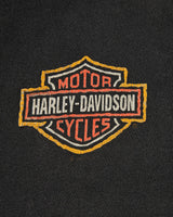 Vintage, 90s, Harley, Davidson, Henley, Tee, The Real Deal, size medium, colour Black, newtown, sydney, australia, thrift store, opshop, preloved, secondhand, sustainable, retro, antique, 70s, 80s, 90s, 2000s, 00s, fashion, clothing, streetwear, trendy, garment, style, boutique, store, shop, archive, sale, cheap, best, top, T-Shirts