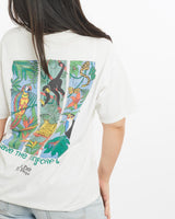 Vintage, 90s, Save, The, Rainforest, Wildlife, Tee, The Real Deal, size small, colour White, newtown, sydney, australia, thrift store, opshop, preloved, secondhand, sustainable, retro, antique, 70s, 80s, 90s, 2000s, 00s, fashion, clothing, streetwear, trendy, garment, style, boutique, store, shop, archive, sale, cheap, best, top, T-Shirts