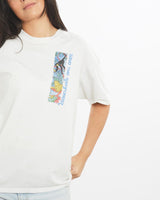 Vintage, 90s, Save, The, Rainforest, Wildlife, Tee, The Real Deal, size small, colour White, newtown, sydney, australia, thrift store, opshop, preloved, secondhand, sustainable, retro, antique, 70s, 80s, 90s, 2000s, 00s, fashion, clothing, streetwear, trendy, garment, style, boutique, store, shop, archive, sale, cheap, best, top, T-Shirts