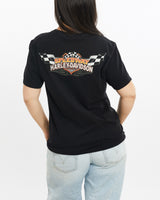 Vintage, Harley, Davidson, Tee, The Real Deal, size small, colour Black, newtown, sydney, australia, thrift store, opshop, preloved, secondhand, sustainable, retro, antique, 70s, 80s, 90s, 2000s, 00s, fashion, clothing, streetwear, trendy, garment, style, boutique, store, shop, archive, sale, cheap, best, top, T-Shirts