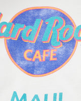 Vintage, 90s, Hard, Rock, Cafe, Maui, Tee, The Real Deal, size small, colour White, newtown, sydney, australia, thrift store, opshop, preloved, secondhand, sustainable, retro, antique, 70s, 80s, 90s, 2000s, 00s, fashion, clothing, streetwear, trendy, garment, style, boutique, store, shop, archive, sale, cheap, best, top, T-Shirts