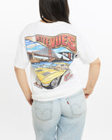 Vintage, Vette, Vues, Magazine, Racing, Tee, The Real Deal, size small, colour White, newtown, sydney, australia, thrift store, opshop, preloved, secondhand, sustainable, retro, antique, 70s, 80s, 90s, 2000s, 00s, fashion, clothing, streetwear, trendy, garment, style, boutique, store, shop, archive, sale, cheap, best, top, T-Shirts
