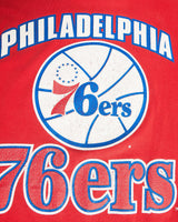 Vintage, 90s, NBA, Philadelphia, 76ers, Tee, The Real Deal, size medium, colour Red, newtown, sydney, australia, thrift store, opshop, preloved, secondhand, sustainable, retro, antique, 70s, 80s, 90s, 2000s, 00s, fashion, clothing, streetwear, trendy, garment, style, boutique, store, shop, archive, sale, cheap, best, top, T-Shirts