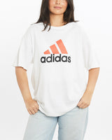 Vintage, 90s, Adidas, Tee, The Real Deal, size medium, colour White, newtown, sydney, australia, thrift store, opshop, preloved, secondhand, sustainable, retro, antique, 70s, 80s, 90s, 2000s, 00s, fashion, clothing, streetwear, trendy, garment, style, boutique, store, shop, archive, sale, cheap, best, top, T-Shirts