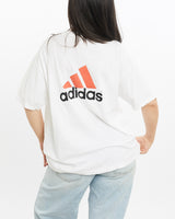 Vintage, 90s, Adidas, Tee, The Real Deal, size medium, colour White, newtown, sydney, australia, thrift store, opshop, preloved, secondhand, sustainable, retro, antique, 70s, 80s, 90s, 2000s, 00s, fashion, clothing, streetwear, trendy, garment, style, boutique, store, shop, archive, sale, cheap, best, top, T-Shirts