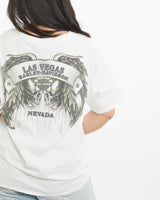 Vintage, Harley, Davidson, Las, Vegas, Tee, The Real Deal, size medium, colour White, newtown, sydney, australia, thrift store, opshop, preloved, secondhand, sustainable, retro, antique, 70s, 80s, 90s, 2000s, 00s, fashion, clothing, streetwear, trendy, garment, style, boutique, store, shop, archive, sale, cheap, best, top, T-Shirts
