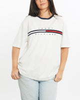 Vintage, Tommy, Hilfiger, Tee, The Real Deal, size medium, colour White, newtown, sydney, australia, thrift store, opshop, preloved, secondhand, sustainable, retro, antique, 70s, 80s, 90s, 2000s, 00s, fashion, clothing, streetwear, trendy, garment, style, boutique, store, shop, archive, sale, cheap, best, top, T-Shirts