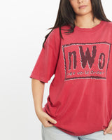 Vintage, nWo, Wrestling, Tee, The Real Deal, size large, colour Red, newtown, sydney, australia, thrift store, opshop, preloved, secondhand, sustainable, retro, antique, 70s, 80s, 90s, 2000s, 00s, fashion, clothing, streetwear, trendy, garment, style, boutique, store, shop, archive, sale, cheap, best, top, T-Shirts