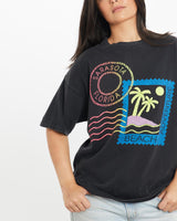 Vintage, 90s, Sarasota, Florida, Beach, Adventure, Tee, The Real Deal, size small, colour Black, newtown, sydney, australia, thrift store, opshop, preloved, secondhand, sustainable, retro, antique, 70s, 80s, 90s, 2000s, 00s, fashion, clothing, streetwear, trendy, garment, style, boutique, store, shop, archive, sale, cheap, best, top, T-Shirts