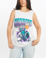 Vintage, 90s, NBA, Charlotte, Hornets, Tank, The Real Deal, size medium, colour White, newtown, sydney, australia, thrift store, opshop, preloved, secondhand, sustainable, retro, antique, 70s, 80s, 90s, 2000s, 00s, fashion, clothing, streetwear, trendy, garment, style, boutique, store, shop, archive, sale, cheap, best, top, T-Shirts