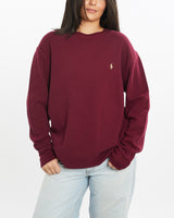 Vintage, Polo, Ralph, Lauren, Thermal, Waffle, Long, Sleeve, Tee, The Real Deal, size small, colour Burgundy, newtown, sydney, australia, thrift store, opshop, preloved, secondhand, sustainable, retro, antique, 70s, 80s, 90s, 2000s, 00s, fashion, clothing, streetwear, trendy, garment, style, boutique, store, shop, archive, sale, cheap, best, top, T-Shirts