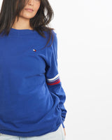 Vintage, 90s, Tommy, Hilfiger, Long, Sleeve, Tee, The Real Deal, size large, colour Blue, newtown, sydney, australia, thrift store, opshop, preloved, secondhand, sustainable, retro, antique, 70s, 80s, 90s, 2000s, 00s, fashion, clothing, streetwear, trendy, garment, style, boutique, store, shop, archive, sale, cheap, best, top, T-Shirts