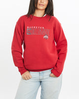 Vintage, 90s, NCAA, Ohio, State, Buckeyes, Sweatshirt, The Real Deal, size small, colour Red, newtown, sydney, australia, thrift store, opshop, preloved, secondhand, sustainable, retro, antique, 70s, 80s, 90s, 2000s, 00s, fashion, clothing, streetwear, trendy, garment, style, boutique, store, shop, archive, sale, cheap, best, top, Sweats and hoodies