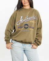 Vintage, 1990, Authentic, Collection, Sweatshirt, The Real Deal, size small, colour Beige, newtown, sydney, australia, thrift store, opshop, preloved, secondhand, sustainable, retro, antique, 70s, 80s, 90s, 2000s, 00s, fashion, clothing, streetwear, trendy, garment, style, boutique, store, shop, archive, sale, cheap, best, top, Sweats and hoodies