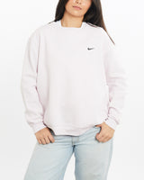 Vintage, 90s, Nike, Sweatshirt, The Real Deal, size small, colour Pink, newtown, sydney, australia, thrift store, opshop, preloved, secondhand, sustainable, retro, antique, 70s, 80s, 90s, 2000s, 00s, fashion, clothing, streetwear, trendy, garment, style, boutique, store, shop, archive, sale, cheap, best, top, Sweats and hoodies