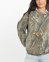 Vintage, Realtree, Camo, Sweatshirt, The Real Deal, size small, colour Camouflage, newtown, sydney, australia, thrift store, opshop, preloved, secondhand, sustainable, retro, antique, 70s, 80s, 90s, 2000s, 00s, fashion, clothing, streetwear, trendy, garment, style, boutique, store, shop, archive, sale, cheap, best, top, Sweats and hoodies