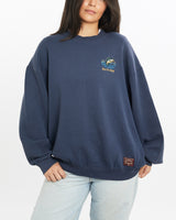 Vintage, Bass, Pro, Shops, Sweatshirt, The Real Deal, size medium, colour Navy, newtown, sydney, australia, thrift store, opshop, preloved, secondhand, sustainable, retro, antique, 70s, 80s, 90s, 2000s, 00s, fashion, clothing, streetwear, trendy, garment, style, boutique, store, shop, archive, sale, cheap, best, top, Sweats and hoodies