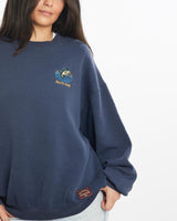 Vintage, Bass, Pro, Shops, Sweatshirt, The Real Deal, size medium, colour Navy, newtown, sydney, australia, thrift store, opshop, preloved, secondhand, sustainable, retro, antique, 70s, 80s, 90s, 2000s, 00s, fashion, clothing, streetwear, trendy, garment, style, boutique, store, shop, archive, sale, cheap, best, top, Sweats and hoodies