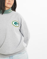 Vintage, 90s, NFL, Green, Bay, Packers, Turtle, Neck, Sweatshirt, The Real Deal, size medium, colour Grey, newtown, sydney, australia, thrift store, opshop, preloved, secondhand, sustainable, retro, antique, 70s, 80s, 90s, 2000s, 00s, fashion, clothing, streetwear, trendy, garment, style, boutique, store, shop, archive, sale, cheap, best, top, Sweats and hoodies
