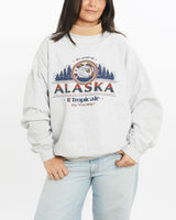 Vintage, Carnival, Alaska, Turtle, Neck, Sweatshirt, The Real Deal, size large, colour Grey, newtown, sydney, australia, thrift store, opshop, preloved, secondhand, sustainable, retro, antique, 70s, 80s, 90s, 2000s, 00s, fashion, clothing, streetwear, trendy, garment, style, boutique, store, shop, archive, sale, cheap, best, top, Sweats and hoodies