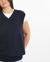Vintage, 90s, Polo, Ralph, Lauren, Knit, Sweater, Vest, The Real Deal, size small, colour Navy, newtown, sydney, australia, thrift store, opshop, preloved, secondhand, sustainable, retro, antique, 70s, 80s, 90s, 2000s, 00s, fashion, clothing, streetwear, trendy, garment, style, boutique, store, shop, archive, sale, cheap, best, top, Sweats and hoodies