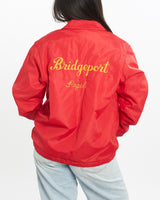 Vintage, 1978, Bridgeport, Fleece, Lined, Coaches, Jacket, The Real Deal, size medium, colour Red, newtown, sydney, australia, thrift store, opshop, preloved, secondhand, sustainable, retro, antique, 70s, 80s, 90s, 2000s, 00s, fashion, clothing, streetwear, trendy, garment, style, boutique, store, shop, archive, sale, cheap, best, top, Jackets