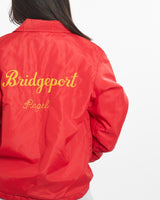 Vintage, 1978, Bridgeport, Fleece, Lined, Coaches, Jacket, The Real Deal, size medium, colour Red, newtown, sydney, australia, thrift store, opshop, preloved, secondhand, sustainable, retro, antique, 70s, 80s, 90s, 2000s, 00s, fashion, clothing, streetwear, trendy, garment, style, boutique, store, shop, archive, sale, cheap, best, top, Jackets