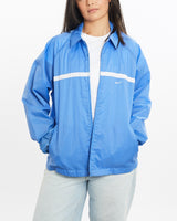 Vintage, 90s, Nike, Windbreaker, Jacket, The Real Deal, size medium, colour Blue, newtown, sydney, australia, thrift store, opshop, preloved, secondhand, sustainable, retro, antique, 70s, 80s, 90s, 2000s, 00s, fashion, clothing, streetwear, trendy, garment, style, boutique, store, shop, archive, sale, cheap, best, top, Jackets
