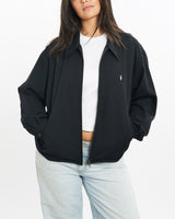 Vintage, 90s, Polo, Ralph, Lauren, Harrington, Jacket, The Real Deal, size medium, colour Black, newtown, sydney, australia, thrift store, opshop, preloved, secondhand, sustainable, retro, antique, 70s, 80s, 90s, 2000s, 00s, fashion, clothing, streetwear, trendy, garment, style, boutique, store, shop, archive, sale, cheap, best, top, Jackets