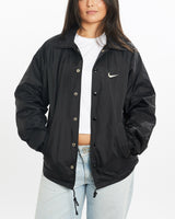 Vintage, 90s, Nike, Coaches, Jacket, The Real Deal, size large, colour Black, newtown, sydney, australia, thrift store, opshop, preloved, secondhand, sustainable, retro, antique, 70s, 80s, 90s, 2000s, 00s, fashion, clothing, streetwear, trendy, garment, style, boutique, store, shop, archive, sale, cheap, best, top, Jackets
