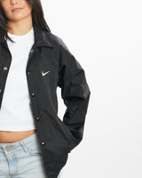 Vintage, 90s, Nike, Coaches, Jacket, The Real Deal, size large, colour Black, newtown, sydney, australia, thrift store, opshop, preloved, secondhand, sustainable, retro, antique, 70s, 80s, 90s, 2000s, 00s, fashion, clothing, streetwear, trendy, garment, style, boutique, store, shop, archive, sale, cheap, best, top, Jackets