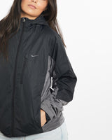 Vintage, Nike, Tech, Windbreaker, Jacket, The Real Deal, size medium, colour Black, newtown, sydney, australia, thrift store, opshop, preloved, secondhand, sustainable, retro, antique, 70s, 80s, 90s, 2000s, 00s, fashion, clothing, streetwear, trendy, garment, style, boutique, store, shop, archive, sale, cheap, best, top, Jackets