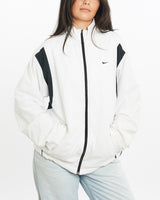 Vintage, Nike, Tech, Windbreaker, Jacket, The Real Deal, size small, colour White, newtown, sydney, australia, thrift store, opshop, preloved, secondhand, sustainable, retro, antique, 70s, 80s, 90s, 2000s, 00s, fashion, clothing, streetwear, trendy, garment, style, boutique, store, shop, archive, sale, cheap, best, top, Jackets