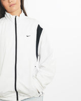 Vintage, Nike, Tech, Windbreaker, Jacket, The Real Deal, size small, colour White, newtown, sydney, australia, thrift store, opshop, preloved, secondhand, sustainable, retro, antique, 70s, 80s, 90s, 2000s, 00s, fashion, clothing, streetwear, trendy, garment, style, boutique, store, shop, archive, sale, cheap, best, top, Jackets