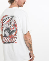Vintage, Tom, Gansen, Racing, Tee, The Real Deal, size large, colour White, newtown, sydney, australia, thrift store, opshop, preloved, secondhand, sustainable, retro, antique, 70s, 80s, 90s, 2000s, 00s, fashion, clothing, streetwear, trendy, garment, style, boutique, store, shop, archive, sale, cheap, best, top, T-Shirts