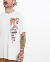 Vintage, Tom, Gansen, Racing, Tee, The Real Deal, size large, colour White, newtown, sydney, australia, thrift store, opshop, preloved, secondhand, sustainable, retro, antique, 70s, 80s, 90s, 2000s, 00s, fashion, clothing, streetwear, trendy, garment, style, boutique, store, shop, archive, sale, cheap, best, top, T-Shirts