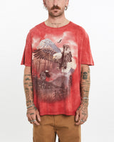 Vintage, Eagle, Wildlife, Tie, Dye, Tee, The Real Deal, size large, colour Red, newtown, sydney, australia, thrift store, opshop, preloved, secondhand, sustainable, retro, antique, 70s, 80s, 90s, 2000s, 00s, fashion, clothing, streetwear, trendy, garment, style, boutique, store, shop, archive, sale, cheap, best, top, T-Shirts