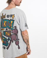 Vintage, 90s, Reebok, Above, The, Rim, Tee, The Real Deal, size large, colour Grey, newtown, sydney, australia, thrift store, opshop, preloved, secondhand, sustainable, retro, antique, 70s, 80s, 90s, 2000s, 00s, fashion, clothing, streetwear, trendy, garment, style, boutique, store, shop, archive, sale, cheap, best, top, T-Shirts