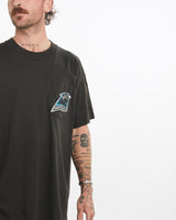 Vintage, 90s, NFL, Carolina, Panthers, Tee, The Real Deal, size large, colour Black, newtown, sydney, australia, thrift store, opshop, preloved, secondhand, sustainable, retro, antique, 70s, 80s, 90s, 2000s, 00s, fashion, clothing, streetwear, trendy, garment, style, boutique, store, shop, archive, sale, cheap, best, top, T-Shirts