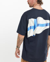 Vintage, Nautica, Tee, The Real Deal, size medium, colour Navy, newtown, sydney, australia, thrift store, opshop, preloved, secondhand, sustainable, retro, antique, 70s, 80s, 90s, 2000s, 00s, fashion, clothing, streetwear, trendy, garment, style, boutique, store, shop, archive, sale, cheap, best, top, T-Shirts