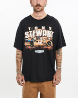 Vintage, NASCAR, Tony, Stewart, Racing, Tee, The Real Deal, size large, colour Black, newtown, sydney, australia, thrift store, opshop, preloved, secondhand, sustainable, retro, antique, 70s, 80s, 90s, 2000s, 00s, fashion, clothing, streetwear, trendy, garment, style, boutique, store, shop, archive, sale, cheap, best, top, T-Shirts