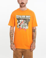 Vintage, Dragon, Ball, Z, Tee, The Real Deal, size medium, colour Orange, newtown, sydney, australia, thrift store, opshop, preloved, secondhand, sustainable, retro, antique, 70s, 80s, 90s, 2000s, 00s, fashion, clothing, streetwear, trendy, garment, style, boutique, store, shop, archive, sale, cheap, best, top, T-Shirts