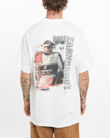 Vintage, Dale, Earnhardt, Tribute, Concert, Racing, Tee, The Real Deal, size medium, colour White, newtown, sydney, australia, thrift store, opshop, preloved, secondhand, sustainable, retro, antique, 70s, 80s, 90s, 2000s, 00s, fashion, clothing, streetwear, trendy, garment, style, boutique, store, shop, archive, sale, cheap, best, top, T-Shirts