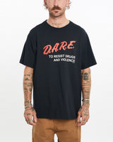 Vintage, D.A.R.E., Tee, The Real Deal, size large, colour Black, newtown, sydney, australia, thrift store, opshop, preloved, secondhand, sustainable, retro, antique, 70s, 80s, 90s, 2000s, 00s, fashion, clothing, streetwear, trendy, garment, style, boutique, store, shop, archive, sale, cheap, best, top, T-Shirts