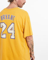 Vintage, NBA, Los, Angeles, Lakers, Kobe, Bryant', Tee, The Real Deal, size large, colour Yellow, newtown, sydney, australia, thrift store, opshop, preloved, secondhand, sustainable, retro, antique, 70s, 80s, 90s, 2000s, 00s, fashion, clothing, streetwear, trendy, garment, style, boutique, store, shop, archive, sale, cheap, best, top, T-Shirts