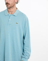 Vintage, Lacoste, Long, Sleeve, Polo, Shirt, The Real Deal, size large, colour Blue, newtown, sydney, australia, thrift store, opshop, preloved, secondhand, sustainable, retro, antique, 70s, 80s, 90s, 2000s, 00s, fashion, clothing, streetwear, trendy, garment, style, boutique, store, shop, archive, sale, cheap, best, top, Shirts