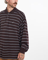 Vintage, Nautica, Long, Sleeve, Polo, Shirt, The Real Deal, size large, colour Brown, newtown, sydney, australia, thrift store, opshop, preloved, secondhand, sustainable, retro, antique, 70s, 80s, 90s, 2000s, 00s, fashion, clothing, streetwear, trendy, garment, style, boutique, store, shop, archive, sale, cheap, best, top, Shirts