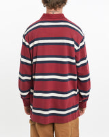 Vintage, Nautica, Long, Sleeve, Polo, Shirt, The Real Deal, size medium, colour Red, newtown, sydney, australia, thrift store, opshop, preloved, secondhand, sustainable, retro, antique, 70s, 80s, 90s, 2000s, 00s, fashion, clothing, streetwear, trendy, garment, style, boutique, store, shop, archive, sale, cheap, best, top, Shirts